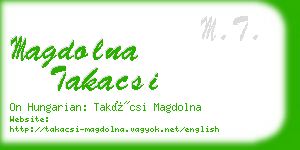 magdolna takacsi business card